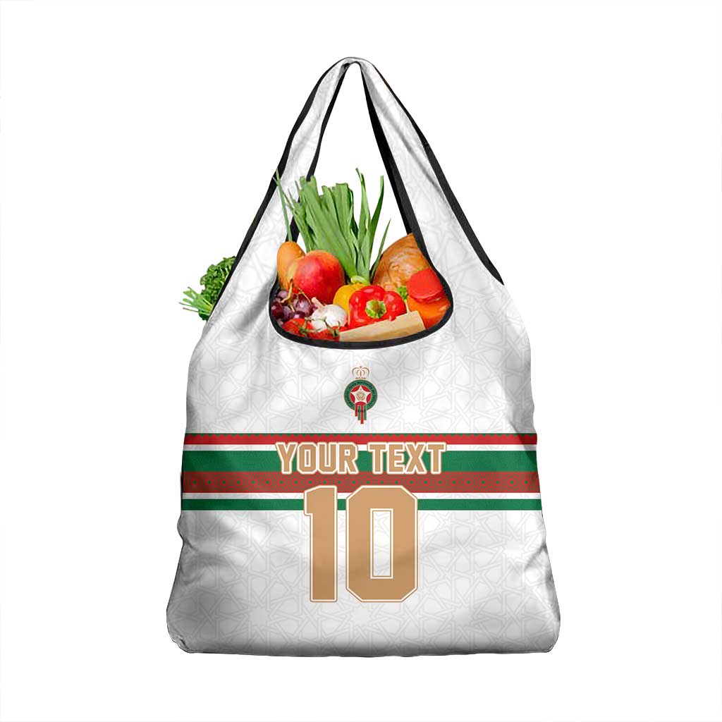Custom Moroccan Football Grocery Bag The Hunt of Atlas Lions