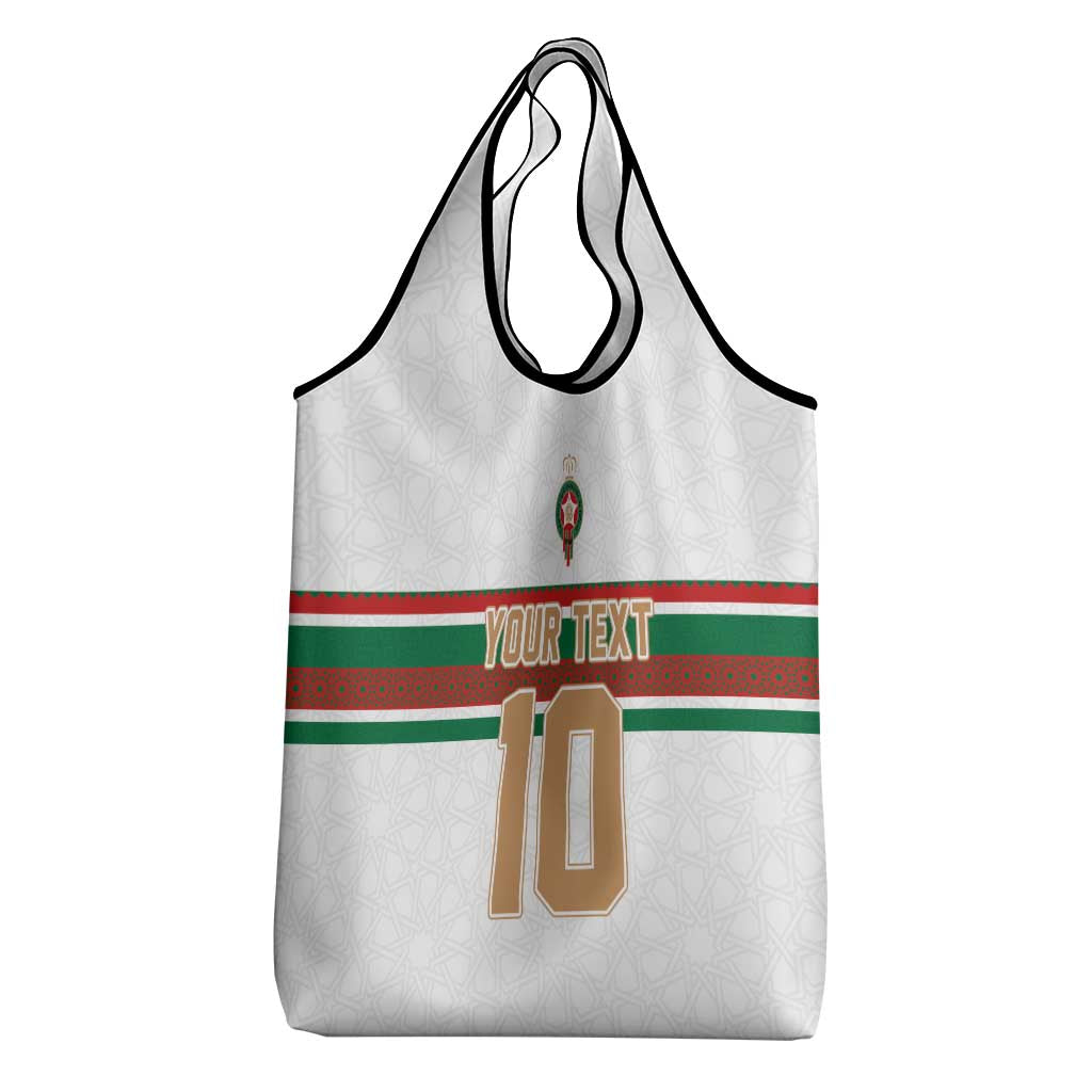 Custom Moroccan Football Grocery Bag The Hunt of Atlas Lions