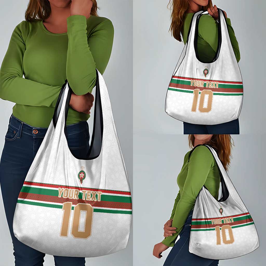 Custom Moroccan Football Grocery Bag The Hunt of Atlas Lions