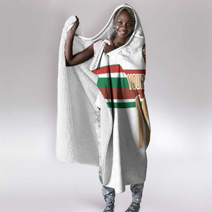 Custom Moroccan Football Hooded Blanket The Hunt of Atlas Lions