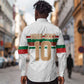 Custom Moroccan Football Long Sleeve Button Shirt The Hunt of Atlas Lions