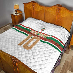 Custom Moroccan Football Quilt The Hunt of Atlas Lions