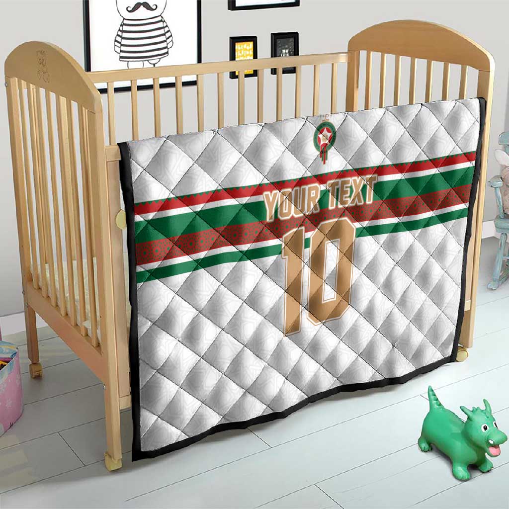 Custom Moroccan Football Quilt The Hunt of Atlas Lions