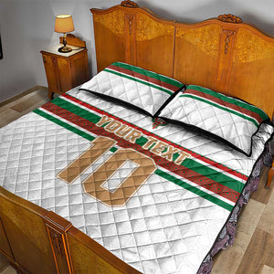 Custom Moroccan Football Quilt Bed Set The Hunt of Atlas Lions