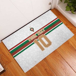 Custom Moroccan Football Rubber Doormat The Hunt of Atlas Lions