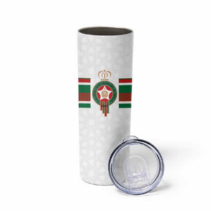 Custom Moroccan Football Skinny Tumbler The Hunt of Atlas Lions