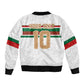 Custom Moroccan Football Sleeve Zip Bomber Jacket The Hunt of Atlas Lions
