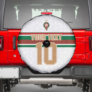 Custom Moroccan Football Spare Tire Cover The Hunt of Atlas Lions