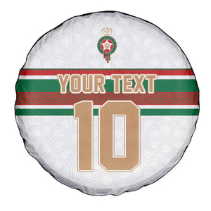 Custom Moroccan Football Spare Tire Cover The Hunt of Atlas Lions