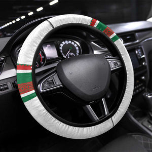 Moroccan Football Steering Wheel Cover The Hunt of Atlas Lions