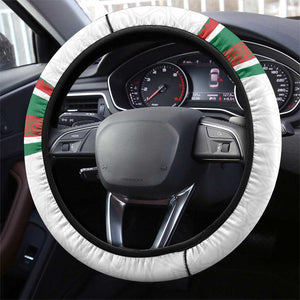 Moroccan Football Steering Wheel Cover The Hunt of Atlas Lions