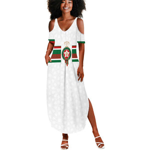 Custom Moroccan Football Summer Maxi Dress The Hunt of Atlas Lions