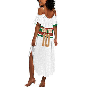 Custom Moroccan Football Summer Maxi Dress The Hunt of Atlas Lions