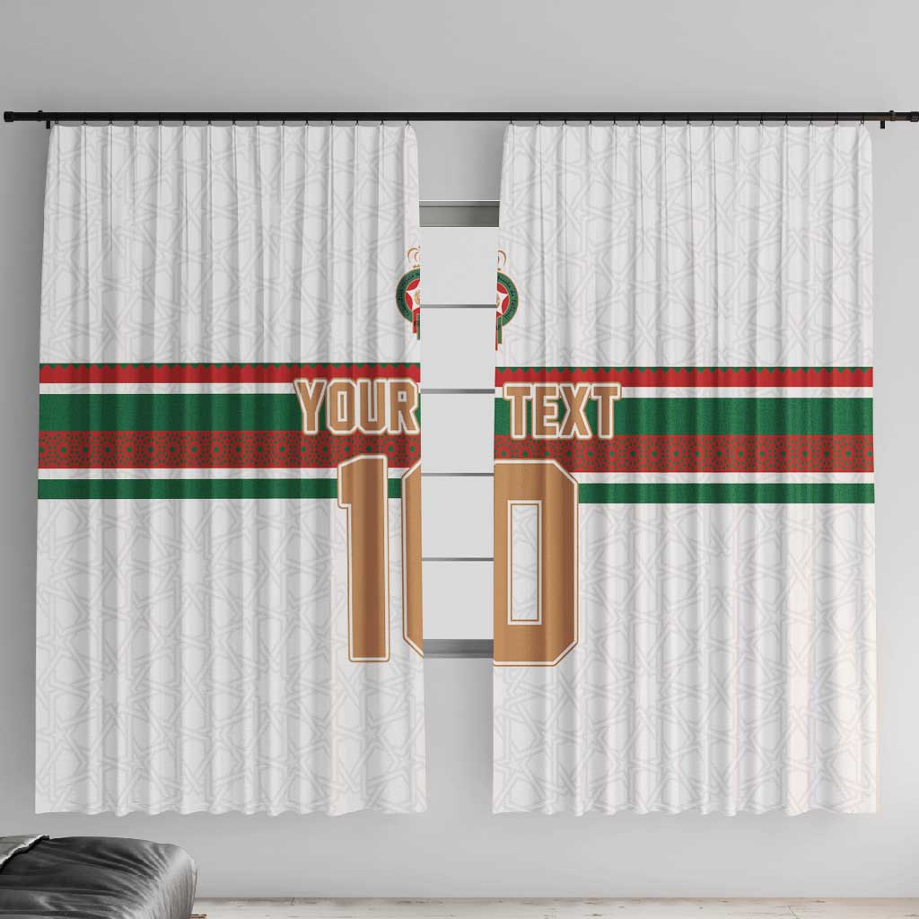 Custom Moroccan Football Window Curtain The Hunt of Atlas Lions