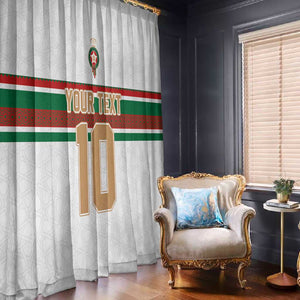 Custom Moroccan Football Window Curtain The Hunt of Atlas Lions