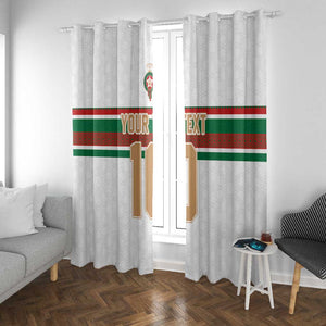 Custom Moroccan Football Window Curtain The Hunt of Atlas Lions