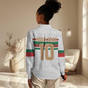 Custom Moroccan Football Women Casual Shirt The Hunt of Atlas Lions