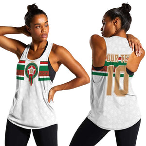 Custom Moroccan Football Women Racerback Tank The Hunt of Atlas Lions