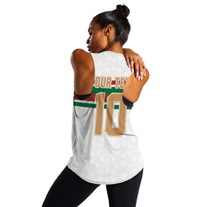 Custom Moroccan Football Women Racerback Tank The Hunt of Atlas Lions