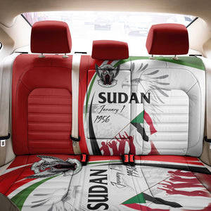 Happy Independence of Sudan Back Car Seat Cover Soldiers Fight for Homeland - Victory is ours