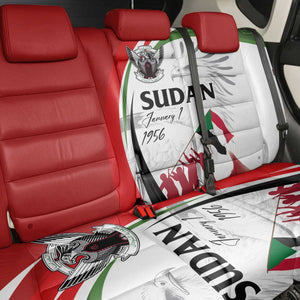 Happy Independence of Sudan Back Car Seat Cover Soldiers Fight for Homeland - Victory is ours