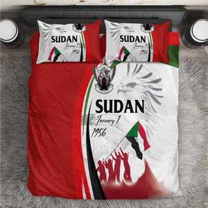 Happy Independence of Sudan Bedding Set Soldiers Fight for Homeland - Victory is ours