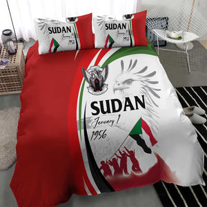 Happy Independence of Sudan Bedding Set Soldiers Fight for Homeland - Victory is ours