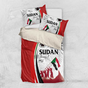 Happy Independence of Sudan Bedding Set Soldiers Fight for Homeland - Victory is ours