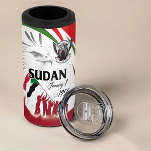 Happy Independence of Sudan 4 in 1 Can Cooler Tumbler Soldiers Fight for Homeland - Victory is ours