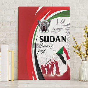 Happy Independence of Sudan Canvas Wall Art Soldiers Fight for Homeland - Victory is ours