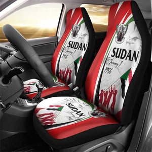 Happy Independence of Sudan Car Seat Cover Soldiers Fight for Homeland - Victory is ours