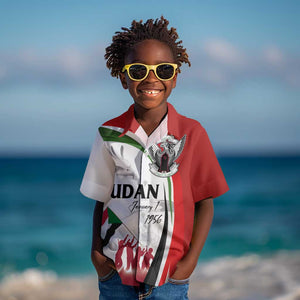 Happy Independence of Sudan Kid Hawaiian Shirt Soldiers Fight for Homeland - Victory is ours