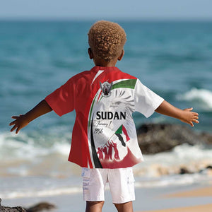 Happy Independence of Sudan Kid Hawaiian Shirt Soldiers Fight for Homeland - Victory is ours