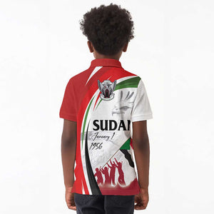 Happy Independence of Sudan Kid Polo Shirt Soldiers Fight for Homeland - Victory is ours