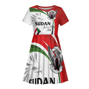 Happy Independence of Sudan Kid Short Sleeve Dress Soldiers Fight for Homeland - Victory is ours