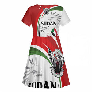 Happy Independence of Sudan Kid Short Sleeve Dress Soldiers Fight for Homeland - Victory is ours