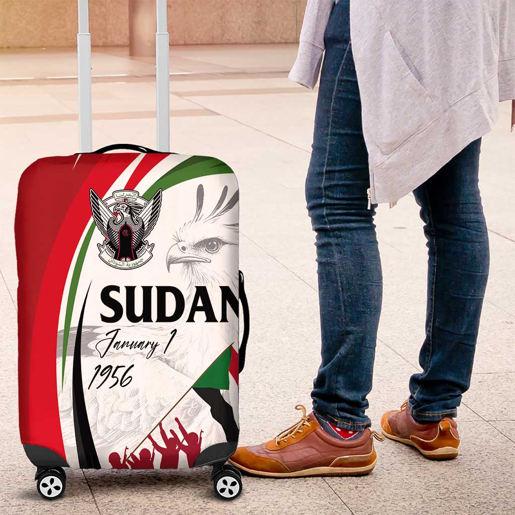 Happy Independence of Sudan Luggage Cover Soldiers Fight for Homeland - Victory is ours