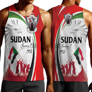 Happy Independence of Sudan Men Tank Top Soldiers Fight for Homeland - Victory is ours