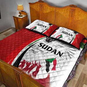 Happy Independence of Sudan Quilt Bed Set Soldiers Fight for Homeland - Victory is ours