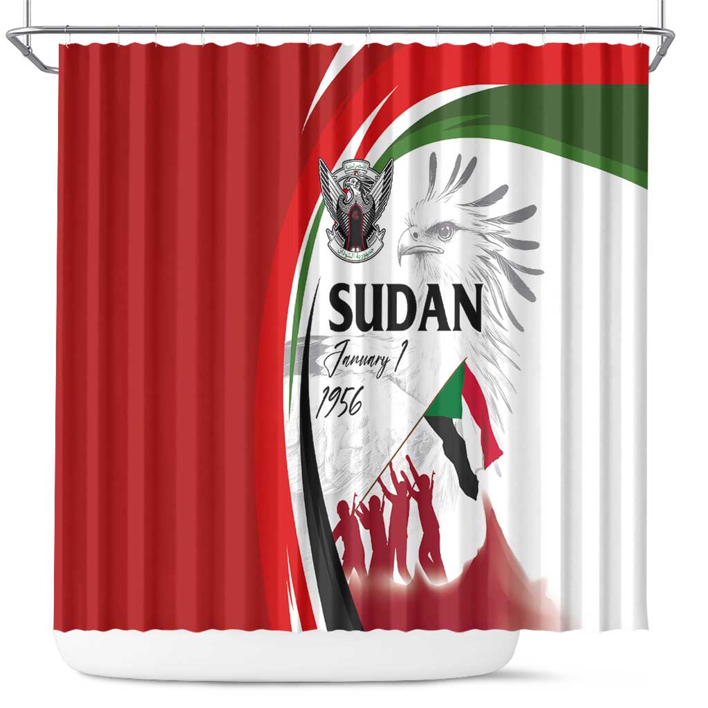 Happy Independence of Sudan Shower Curtain Soldiers Fight for Homeland - Victory is ours