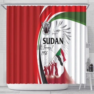 Happy Independence of Sudan Shower Curtain Soldiers Fight for Homeland - Victory is ours