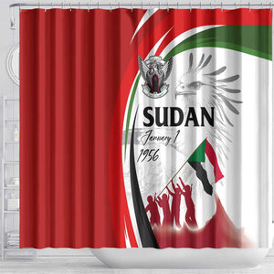 Happy Independence of Sudan Shower Curtain Soldiers Fight for Homeland - Victory is ours