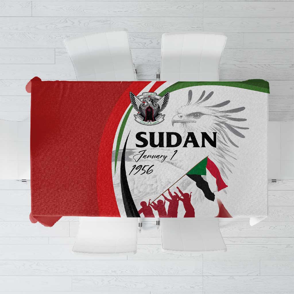 Happy Independence of Sudan Tablecloth Soldiers Fight for Homeland - Victory is ours