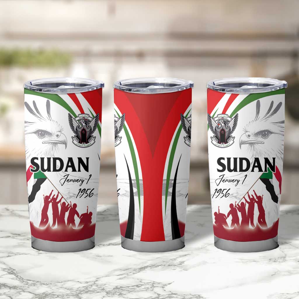 Happy Independence of Sudan Tumbler Cup Soldiers Fight for Homeland - Victory is ours