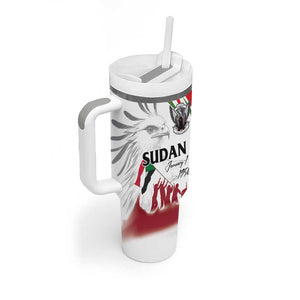 Happy Independence of Sudan Tumbler With Handle Soldiers Fight for Homeland - Victory is ours