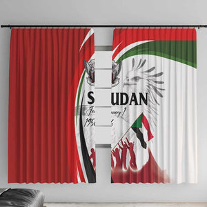 Happy Independence of Sudan Window Curtain Soldiers Fight for Homeland - Victory is ours