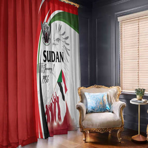 Happy Independence of Sudan Window Curtain Soldiers Fight for Homeland - Victory is ours