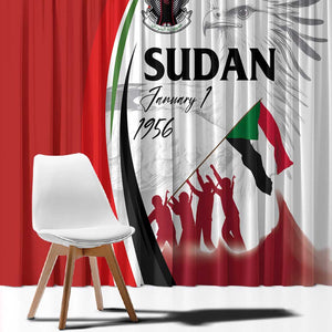 Happy Independence of Sudan Window Curtain Soldiers Fight for Homeland - Victory is ours