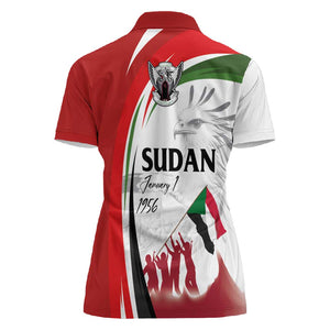 Happy Independence of Sudan Women Polo Shirt Soldiers Fight for Homeland - Victory is ours