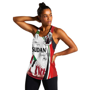 Happy Independence of Sudan Women Racerback Tank Soldiers Fight for Homeland - Victory is ours